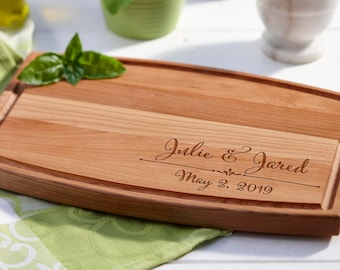 Personalized cutting board, Custom cutting board, Engraved cutting board, Wedding gifts, Gifts for the couple, Christmas gifts