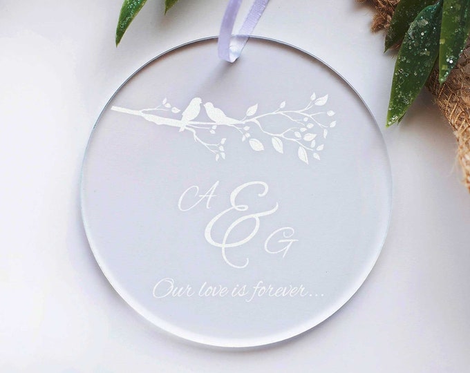 Christmas Ornament, Personalized Acrylic ornament, Christmas decoration, custom Christmas ornament, Christmas gift, engraved  ornament