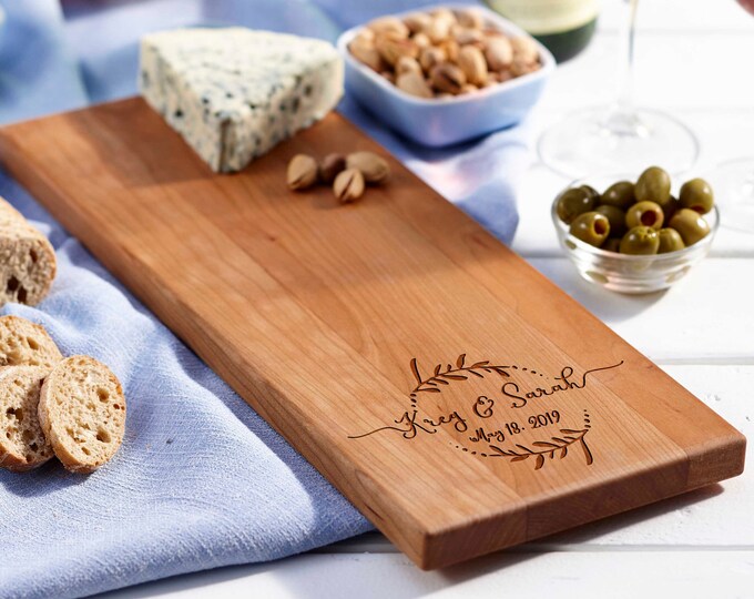 Personalized cheese Board, customized cheese board, custom cutting board, wedding gift, housewarming gifts, wedding gifts, Christmas gifts