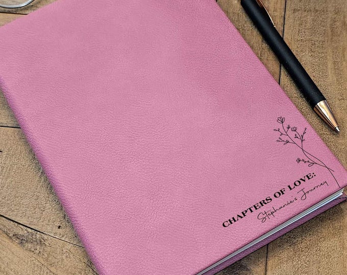 Personalized Journal for Mom - Engraved Leatherette Notebook, Mother's Day Gift, Custom Mom Gift, Grandma Gift