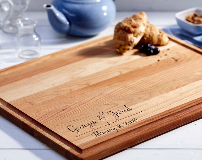 Personalized Cutting Boards, Engraved cutting board, Juice groove cutting boards, housewarming gifts, wedding gift, Christmas gift