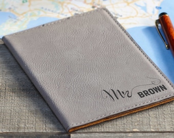 Custom Passport Cover,  Personalized Passport Holders, Engraved Passport Cover, Leatherette  Passport Cover