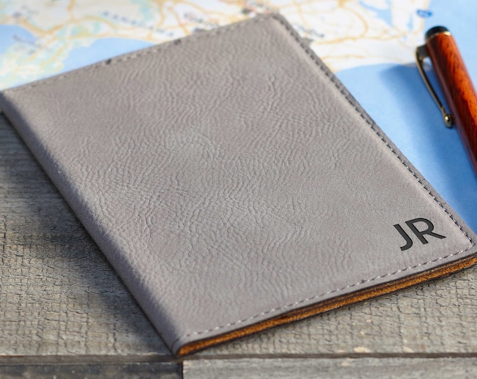 Custom Passport Cover,  Personalized Passport Holders, Engraved Passport Cover, Leatherette  Passport Cover