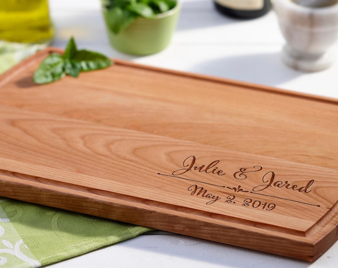 Personalized cutting board, Custom cutting board, Engraved cutting board, Wedding gifts, Gifts for the couple, Christmas gifts