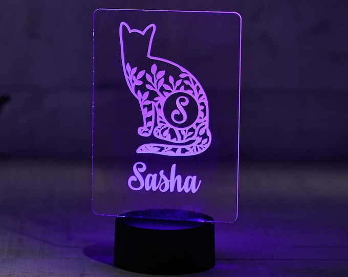 Personalized Night Light for Kids, Kids Bedroom Décor, Gift for Kids, Nursery Lamp, Boy's bedroom lamp, Girl's Bedroom Lamp