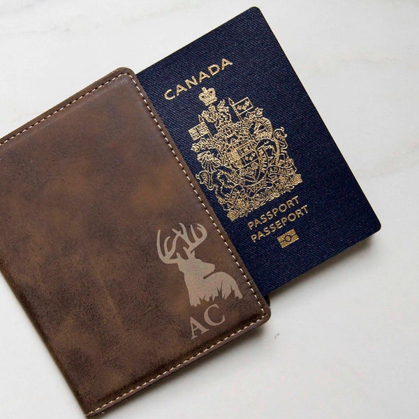 Custom Passport Cover,  Personalized Passport Holders, Engraved Passport Cover, Leatherette  Passport Cover