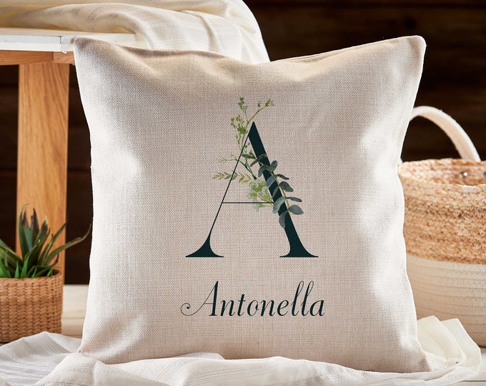 Personalized Linen Pillow Case, Custom Cushion Cover, Printed Pillow Cover, Mother's Day Gift, Couples Gift, Housewarming Gift, Family,