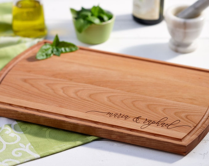 Personalized cutting board, Custom cutting board, Engraved cutting board, Wedding gifts, Gifts for the couple, Christmas gifts