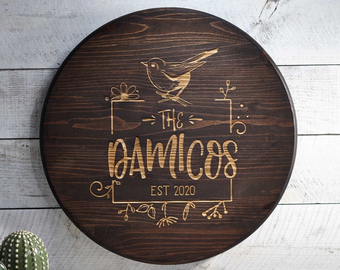 Custom wood signs, Personalized Family name wood sign, Rustic Wall Sign, Farmhouse Style Decor,  Decorative Sign, Housewarming gift