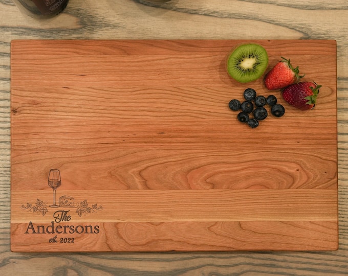 Personalized cutting board, Custom cutting board, Engraved cutting board, Wedding gifts, Gifts for the couple, Christmas gifts