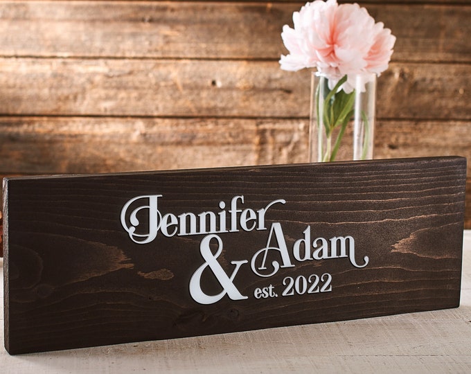 Custom 3D wood signs, Personalized Family name wood sign, Rustic Wall Sign, Farmhouse Style Décor,  Decorative Sign, Housewarming gift