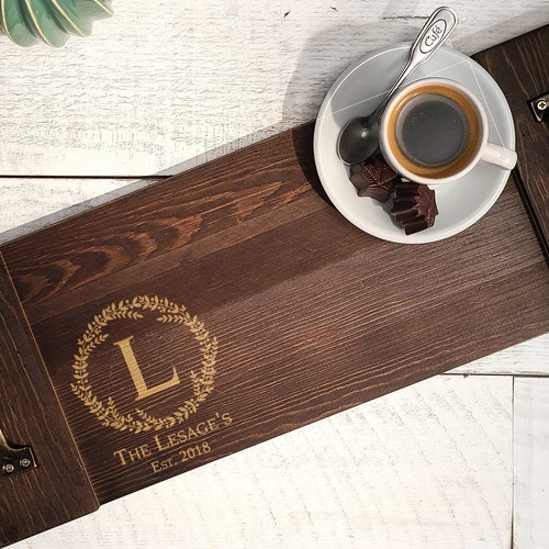 Personalized Rustic Serving Tray Custom Serving Tray Wedding Etsy