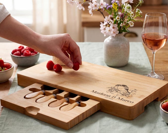 Personalized Charcuterie Board – Birds Themed: Custom Engraved  Cheese Board, Housewarming, Kitchen Decor, Bird watcher, Couple Gift