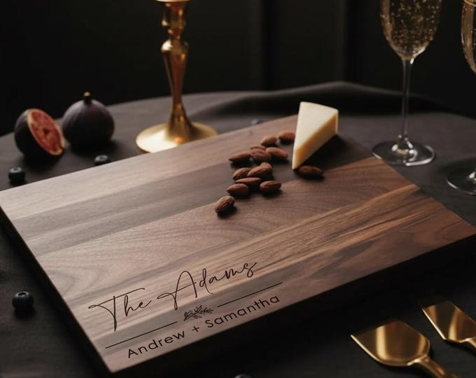 Personalized Cutting Board | Engraved Family Gift | Custom Charcuterie Board | Housewarming, Anniversary, Christmas
