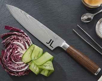 Personalized Chef Knife, Custom Engraved Stainless Steel Kitchen Knife, Professional Culinary Gift