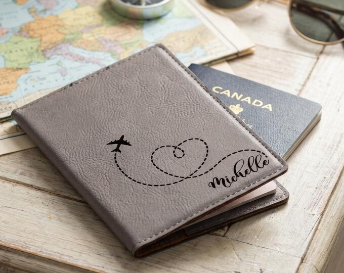 Personalized Passport Holder, Custom Passport Cover: Passport Wallet, gift for traveler, Travel Gift, Travel Accessories, Holiday Gift