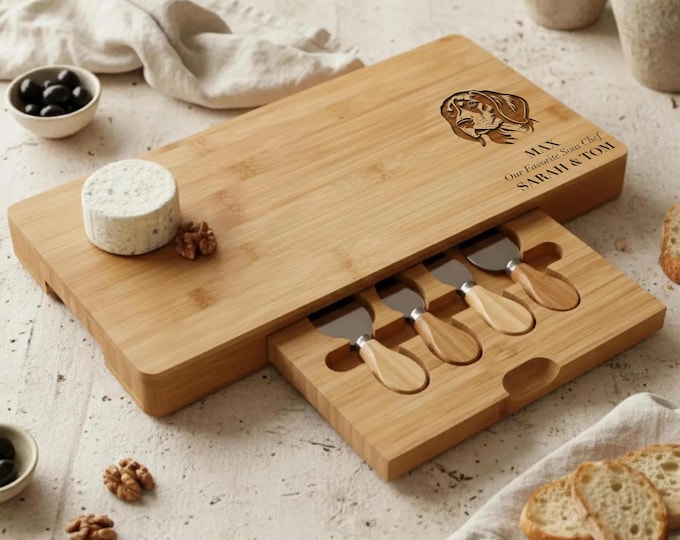 Personalized Charcuterie Board – Dog Lovers: Custom Engraved  Cheese Board, Personalized Dog Portrait, Pet Photo Engraved Cutting Board