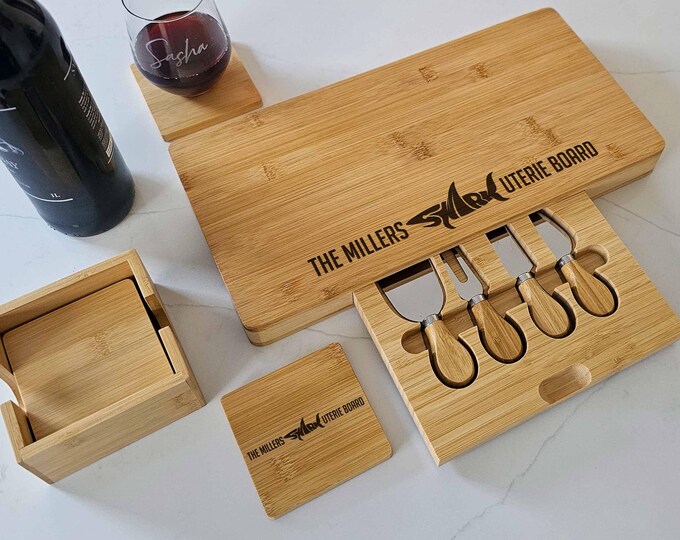 Personalized Charcuterie Board – Shark Themed: Custom Engraved  Cheese Board, Housewarming, Kitchen Decor, Sea lovers, Couple Gift