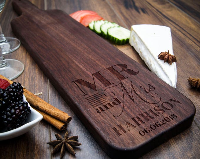 Baguette wood cutting board, Personalized cheese board, Bread board,  wedding gift, housewarming gifts, wedding gifts, Christmas gifts