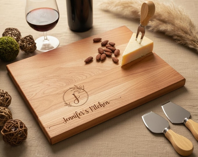 Personalized cutting board, Gift for Her: Custom Engraved Charcuterie Board, Birthday Gift, Kitchen Decor, Gift for Mom, Grandma Gift