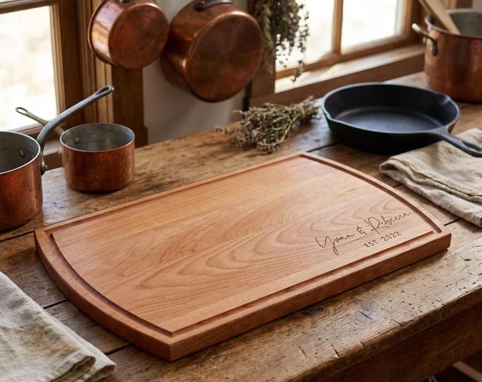 Personalized cutting board, Custom Engraved charcuterie board: Wedding, Housewarming, Hosting, Anniversary, Couples, and Christmas Gift