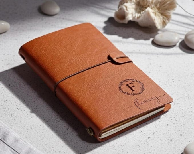 Capture Your Memories in Style with Our Personalized Vintage-Looking Leatherette Journal-Great Gift Idea for Birthdays, Graduations