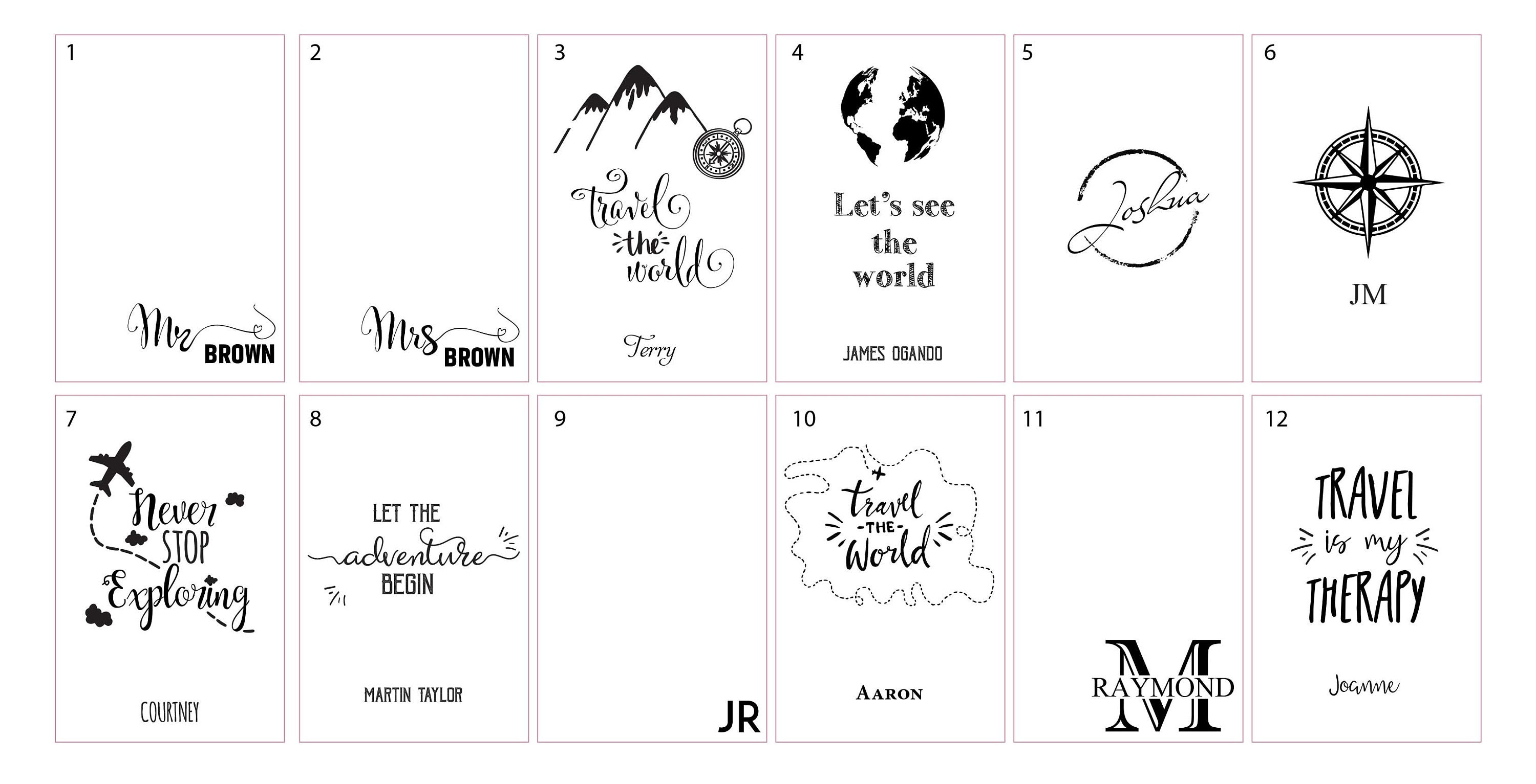 Custom Passport Cover, Personalized Passport Holders, Engraved Passport