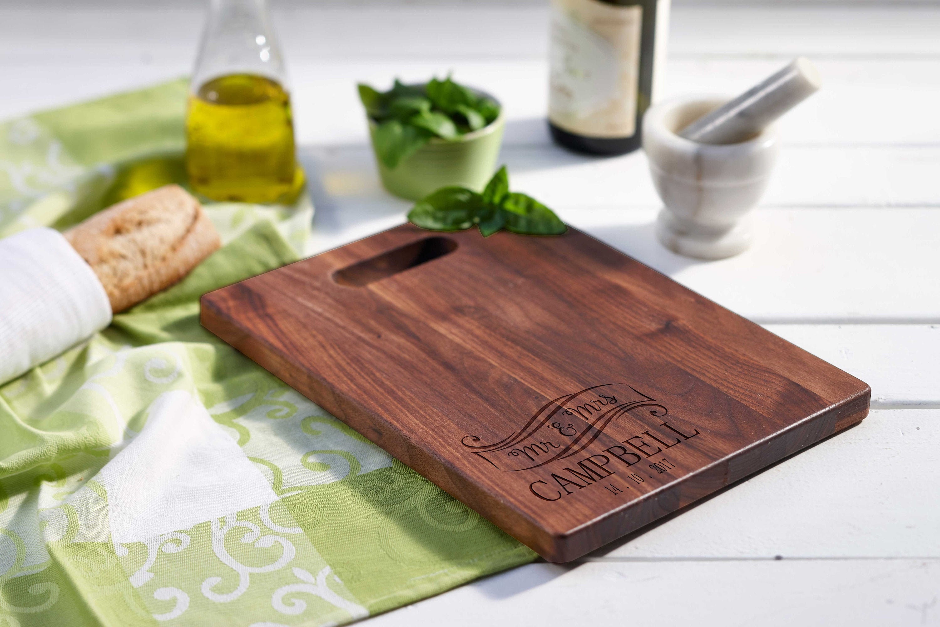 Personalized cutting board, Custom cutting board, Engraved cutting