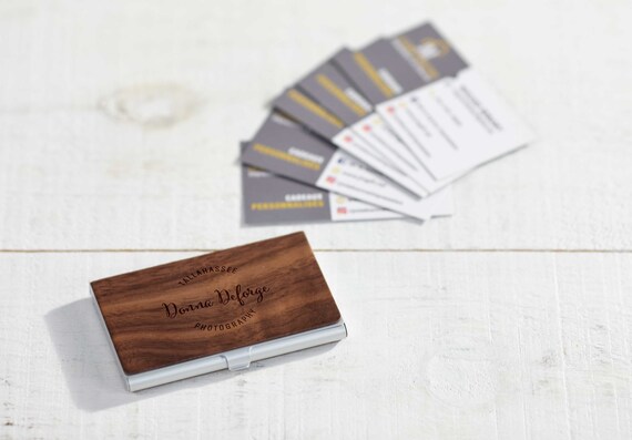 Soporte de tarjetas de visita personalizado titular -