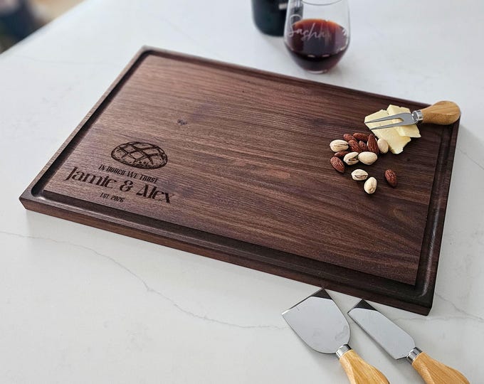 Personalized Cutting Board, Sourdough: Custom Engraved Charcuterie Board, Baker Gift. Kitchen Gift, Bread Board, Couples Gift, Wedding Gift