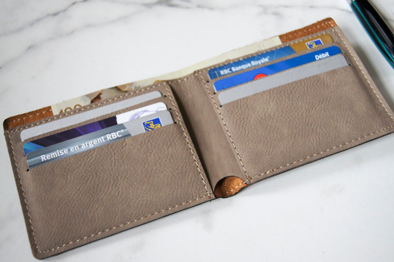 Personalized Mens Wallet, Custom leather Wallets, Leatherette wallets, Engraved Leather Wallet