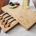 Personalized cheese board set, Custom cheese board set, Engraved cutting board, Wedding gifts, Gifts for the couple, Christmas gifts 
