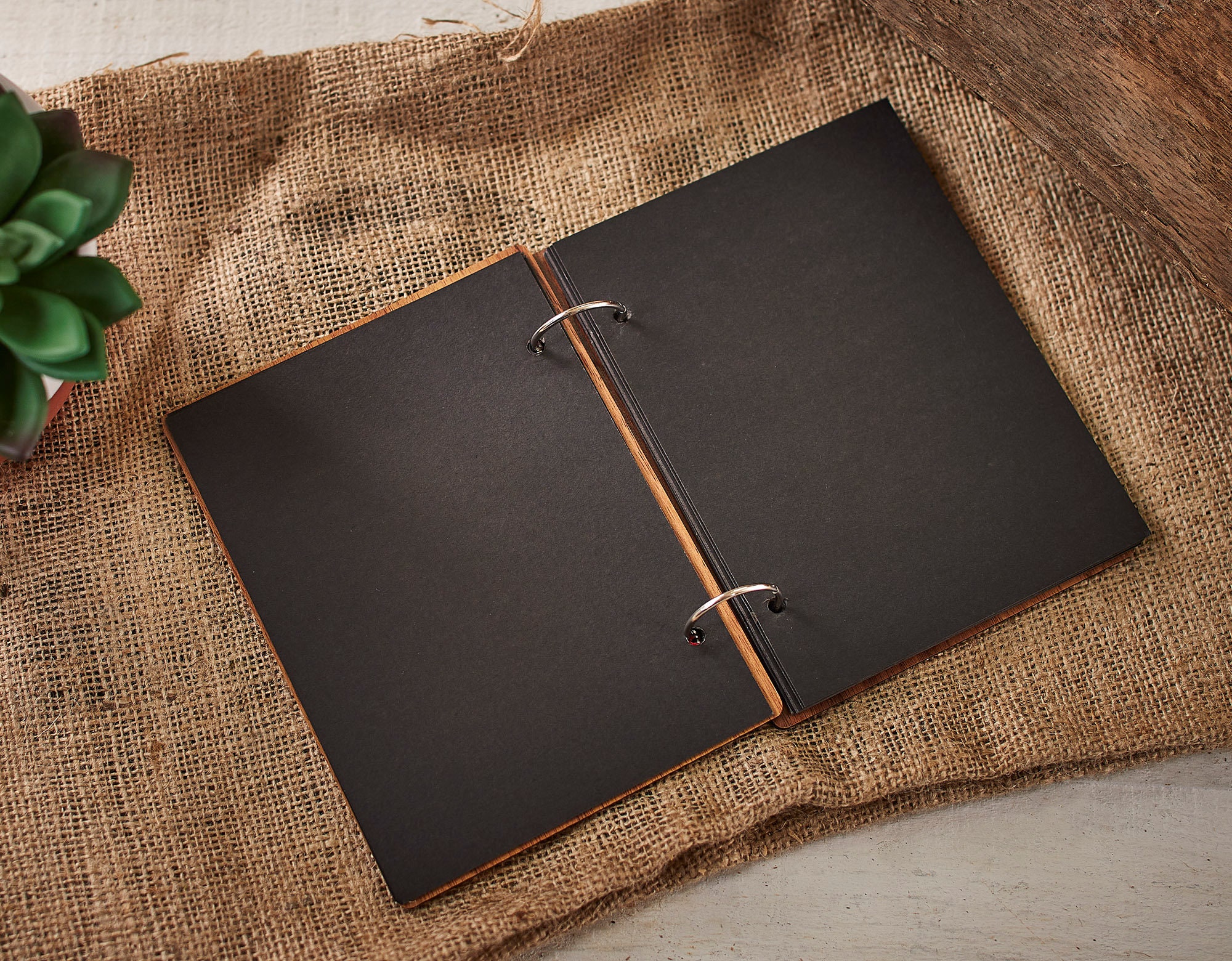 Personalized Wedding Photo Album, Wedding Album Gift, Custom Wooden