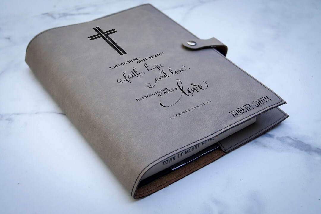 Personalized Bible Cover, Leather Bible Cove, Custom Bible Cover, Christian