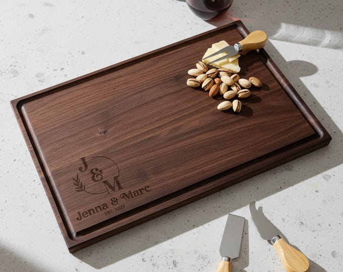 Personalized Cutting Board, Customized Cutting Board: Wedding Gift, Housewarming Gift, Couples Gift, Engagement Gift, Anniversary Gift