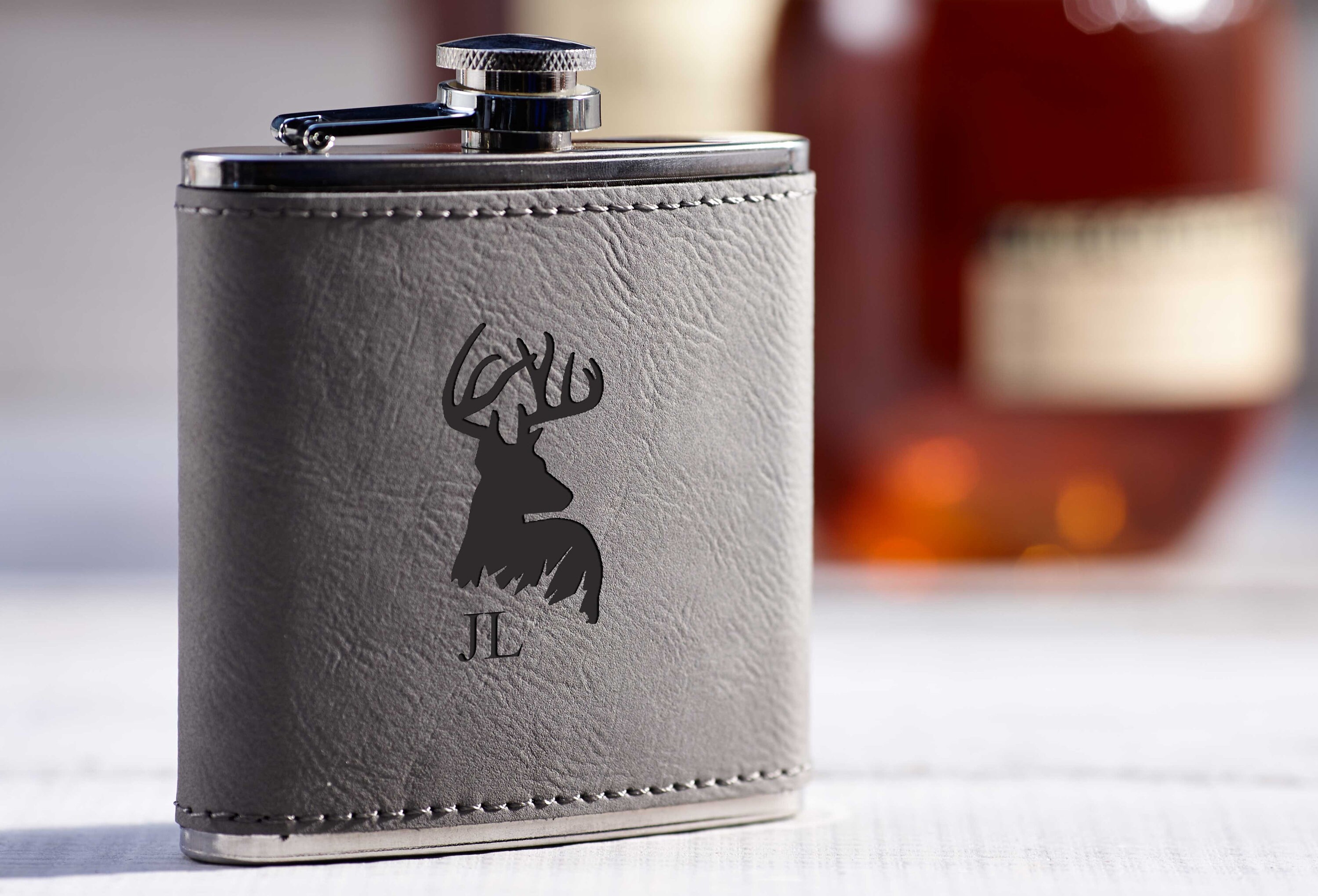 Personalized Flask, Custom Engraved Flask Set with Shot Glasses: Perfect Groomsman, Best Man ...