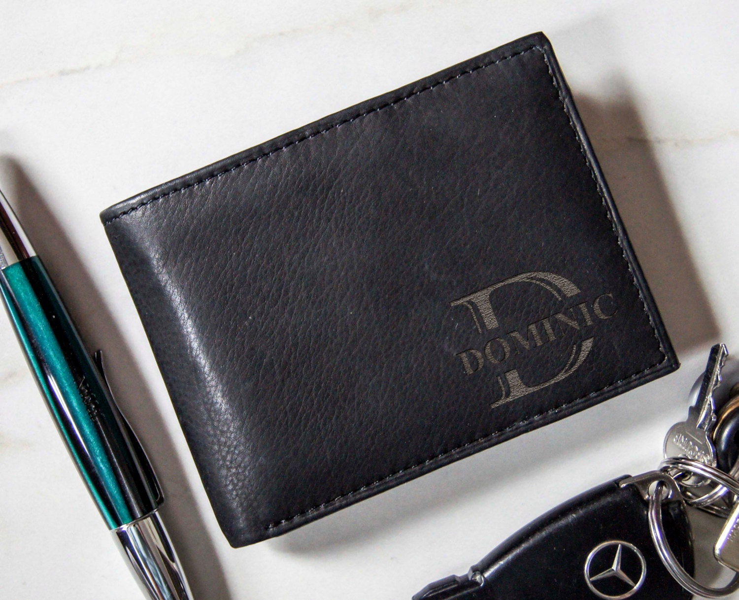 Personalized leather Wallet, Custom wallet, Mens Wallet, Engraved Mens