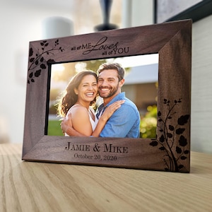 Personalized engraved frame, Customized picture frame for Couples, Wedding Gift, Anniversary Gift, Couples Gift, Home Decor