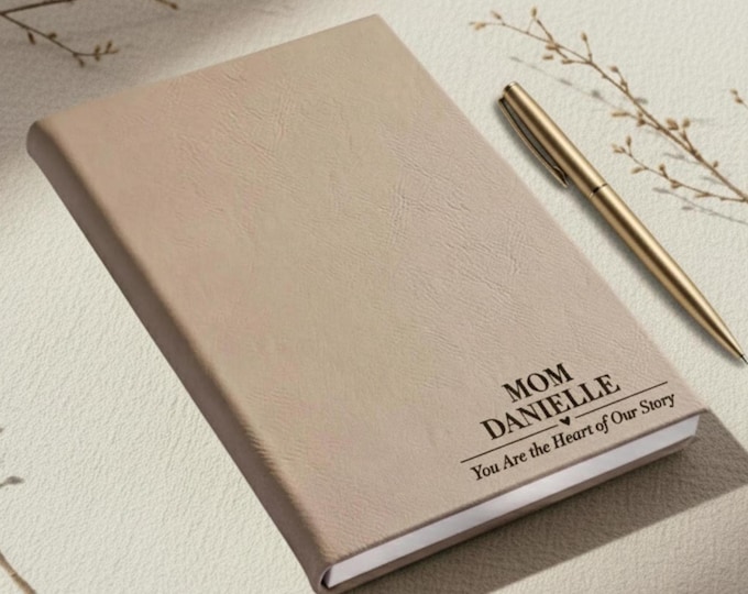 Personalized Journal for Mom - Custom Engraved Notebook: Mother's Day Gift, Office Supplies, Desk Accessories, Stationery, Birthday Present