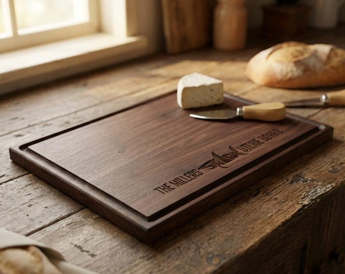 Personalized Cutting Board, Customized Charcuterie Board: Shark Themed, Funny Gift, Shark Board Wedding Gift, Anniversary Gift, Hosting Gift