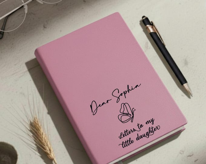 Custom Journal, gifts for daughter, Personalized Notebook: mother daughter gift, Birthday Gift, Gift for Her, Butterfly Theme