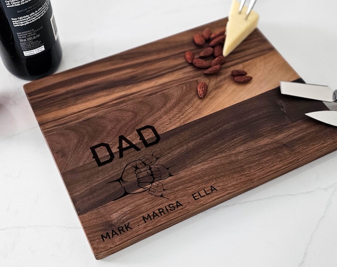 Personalized Charcuterie Board – Dad Present: Custom Cutting Board, Gift For Father's Day, Kitchen Decor, Birthday, Husband, Chef, Cook