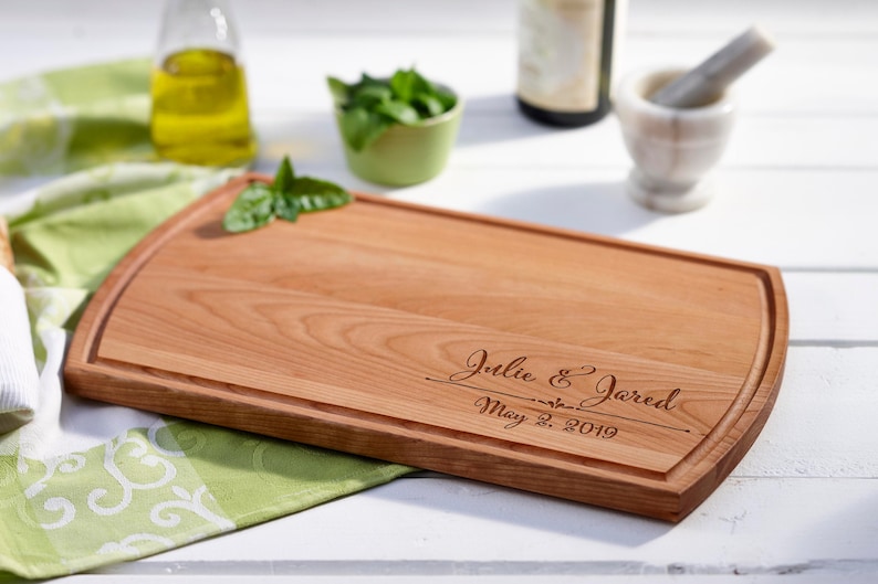 Personalized Cherry cutting board 16x10 in, perfect gift for the couple