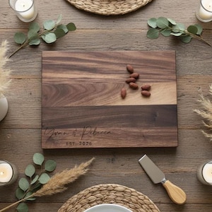 Personalized cutting board, Custom cutting board, Engraved cutting board, Wedding gifts, Gifts for the couple, Christmas gifts Bild 10