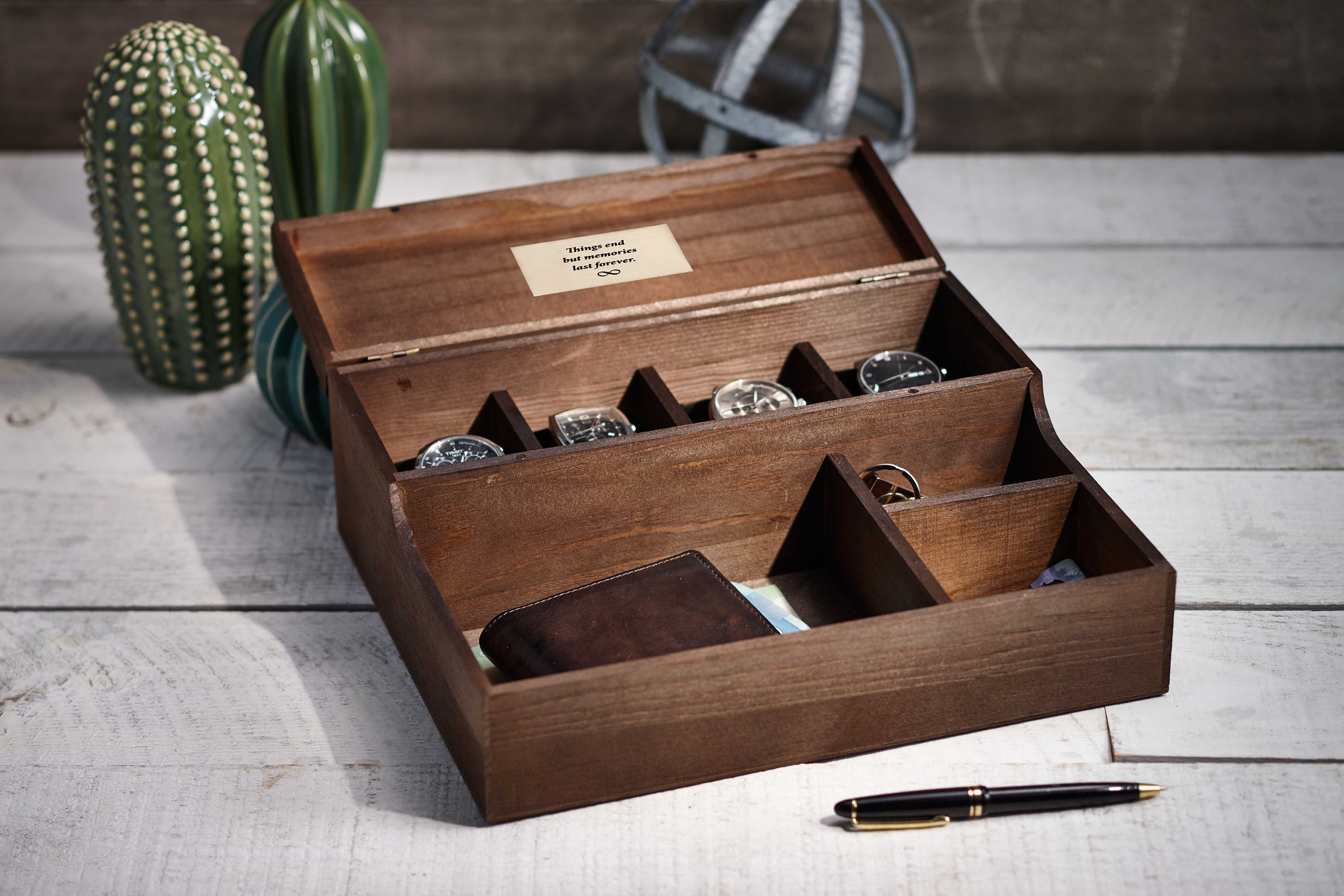 Custom wood watch box hot sale
