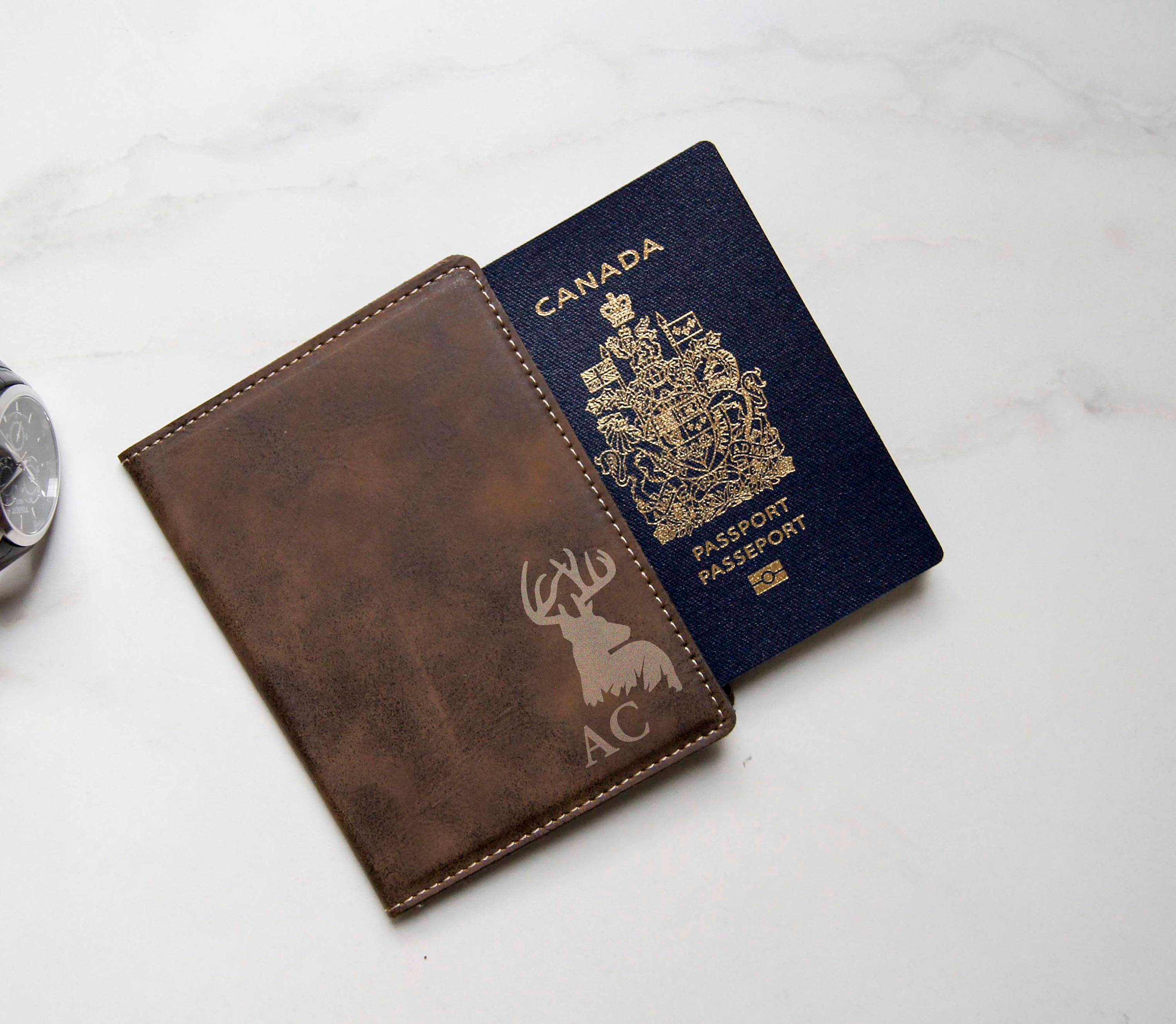 Custom Passport Cover, Personalized Passport Holders, Engraved Passport
