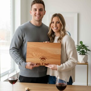 Personalized cutting board – Pokémon: Custom Engraved "Gotta Cook 'Em All!" in Pokémon Font with Couple Names & Date, Unique Gamer Gift zdjęcie 12