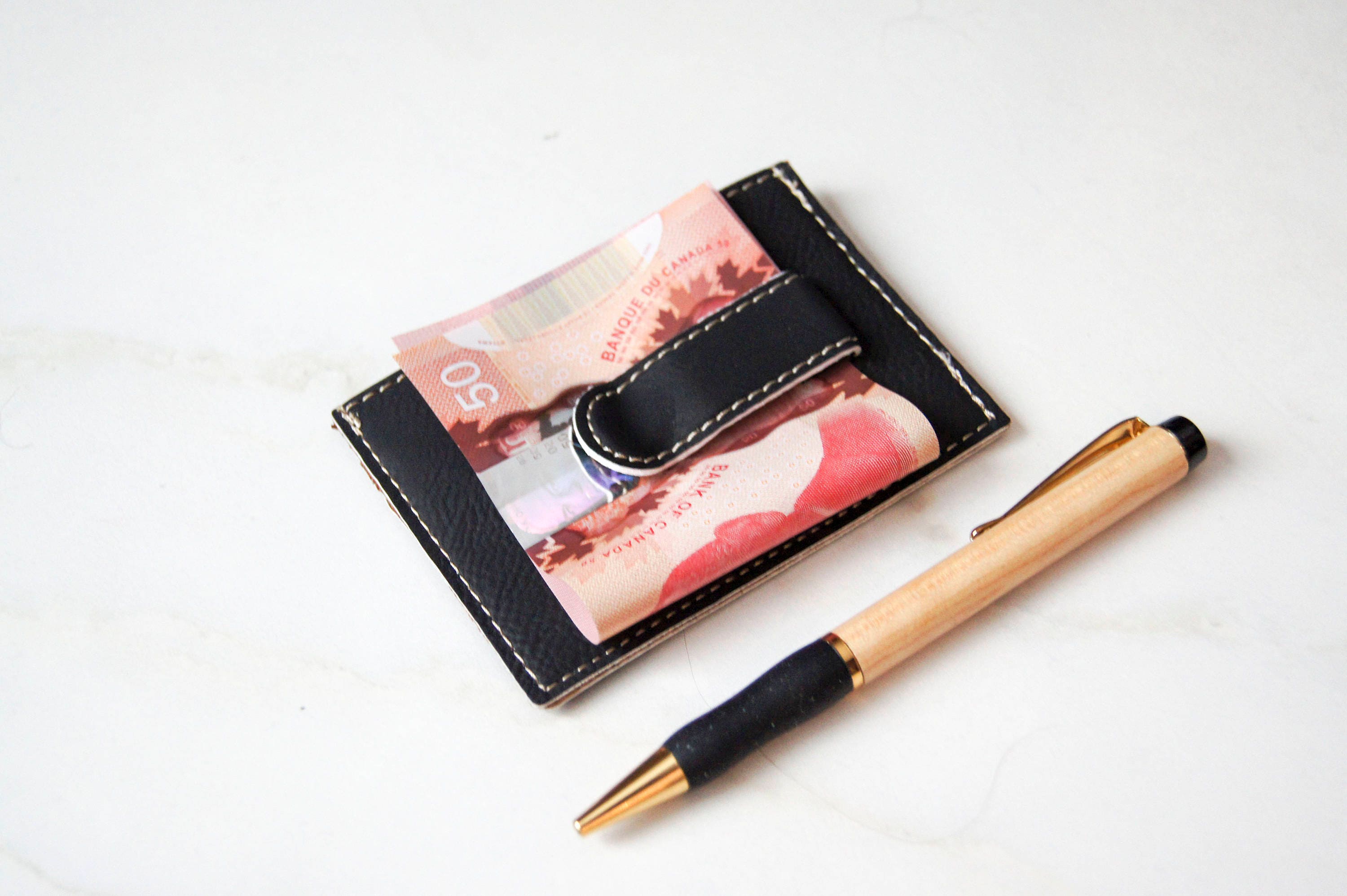 Money clips, Personalized Money clips, Leatherette Money clips