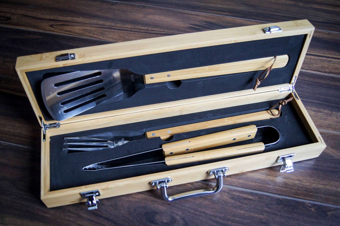 Personalized BBQ Set Engraved BBQ set Customized BBQ