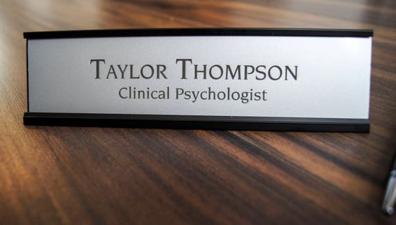 Personalized Desk Name Plate Customized Desk Name Executive Etsy